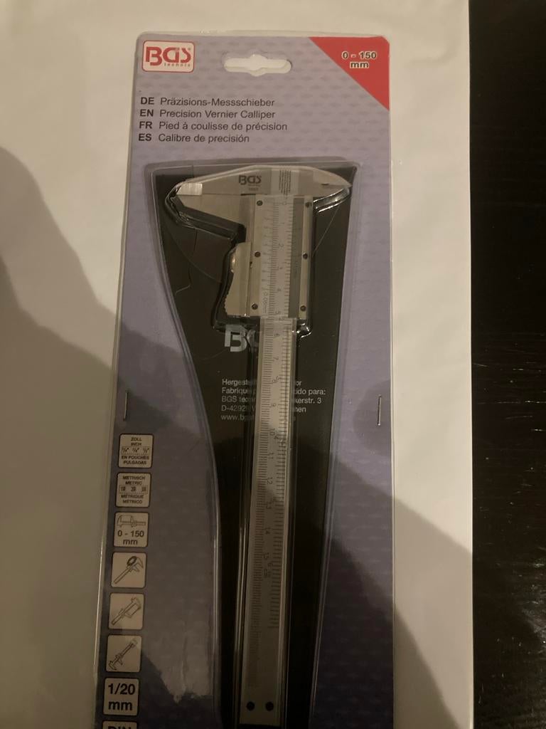 BGS Technic Precisie Schuifmaat 0-150 mm, Ophalen of Verzenden, Nieuw, Overige meters
