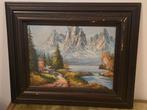 Olieverf schilderij - Landschap, Ophalen of Verzenden