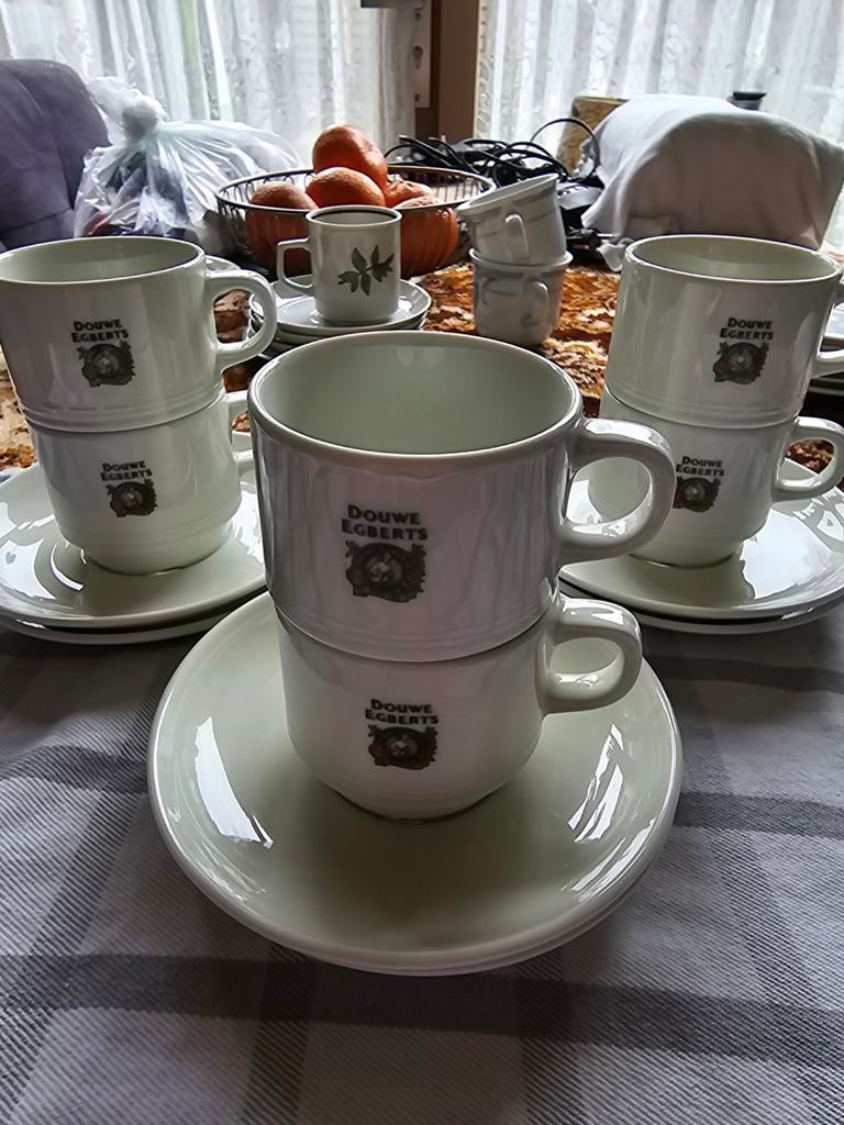 Oude DE koffie kopjes en mokka kopjes, Ophalen of Verzenden