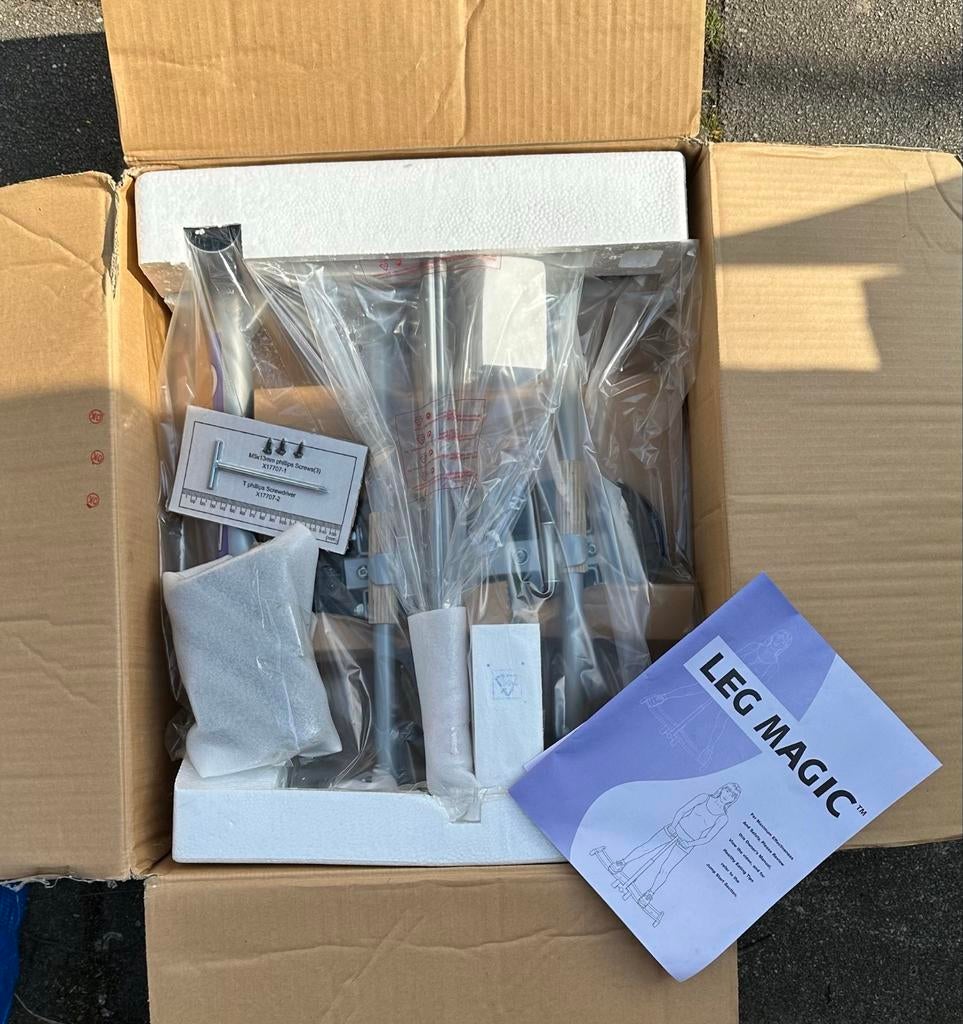 Leg Magic fitnessapparaat, Ophalen