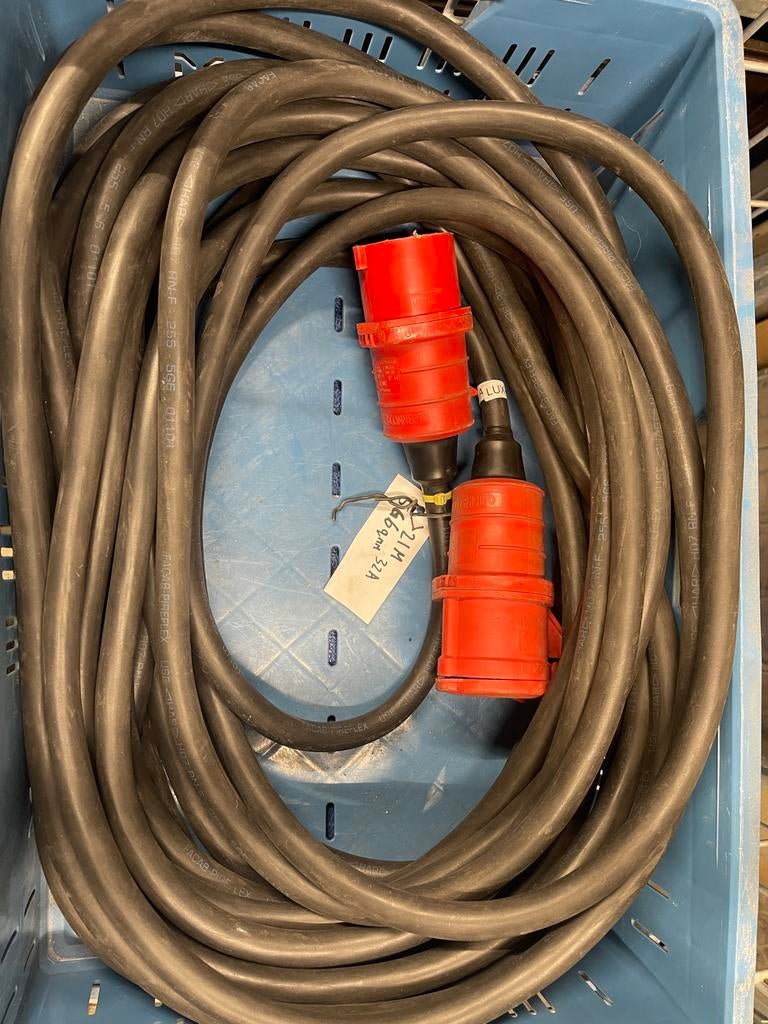 32A krachtstroom kanel 5G6 21+ meter, Ophalen, Zo goed als nieuw, Apparatuur