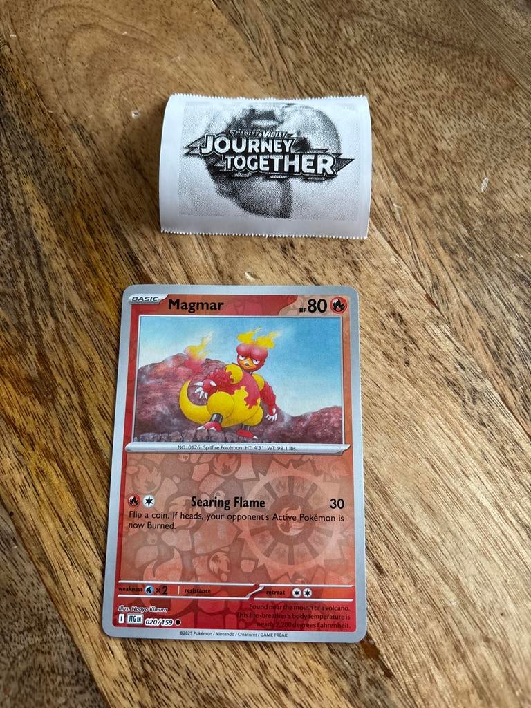 Pokémon Kaart Magmar 020/159 Scarlet & Violet, Ophalen of Verzenden, Zo goed als nieuw, Losse kaart
