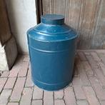 Oud winkelblik kruideniersblik bakkersblik blik blauw Etage3, Gebruikt, ., Ophalen of Verzenden, .