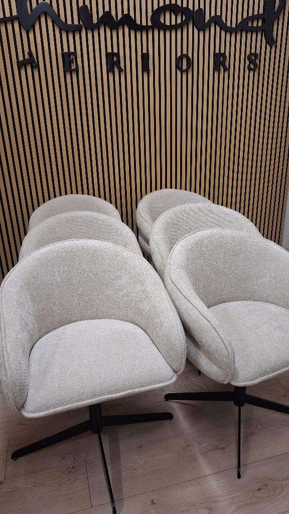 stoelen set 6 model Angelina van Richmond Interiors *SALE*, Huis en Inrichting, Stoelen, Nieuw, Vijf, Zes of meer stoelen, Metaal