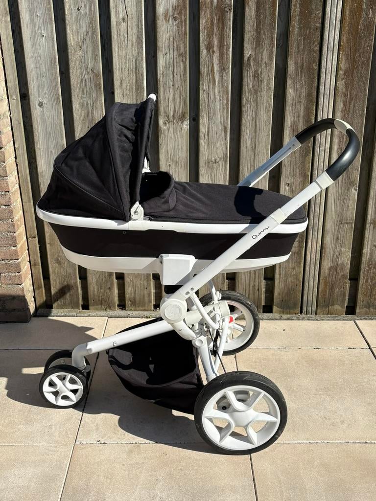 Quinny Moodd Black Irony 3 in 1 kinderwagen, Kinderen en Baby's, Kinderwagens en Combinaties, Ophalen, Zo goed als nieuw, Luchtbanden