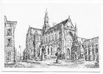 Haarlem Grote Kerk  Ongelopen    Ansichtkaart  (B7916 ), Verzamelen, Ansichtkaarten | Nederland, Ophalen of Verzenden, 1980 tot heden