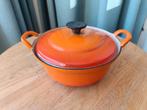 Le Creuset braadpan 20 cm, Ophalen, Gebruikt, Gietijzer, Koekenpan of Braadpan