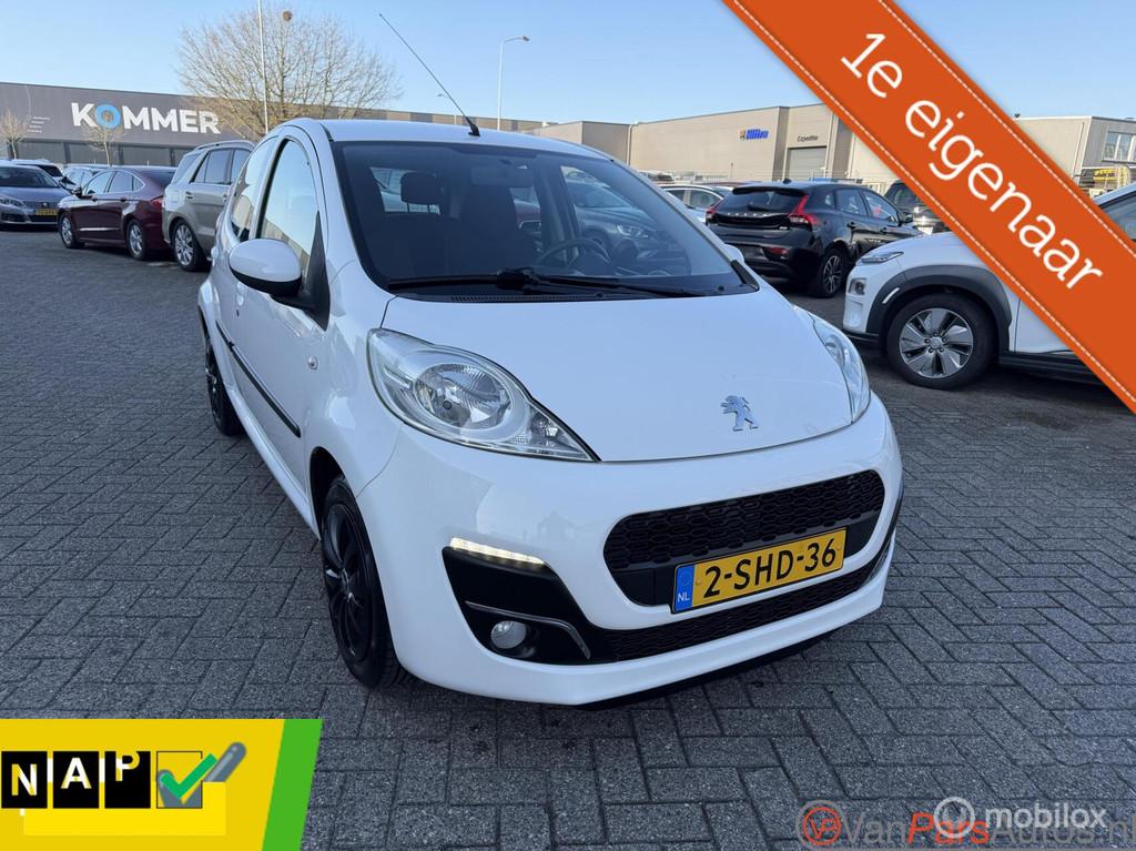 Peugeot 107 1.0 Active,Airco-5drs,Led verlichting,1e eigenaa, Auto's, Peugeot, Voorwielaandrijving, Euro 5, Gebruikt, 4 stoelen