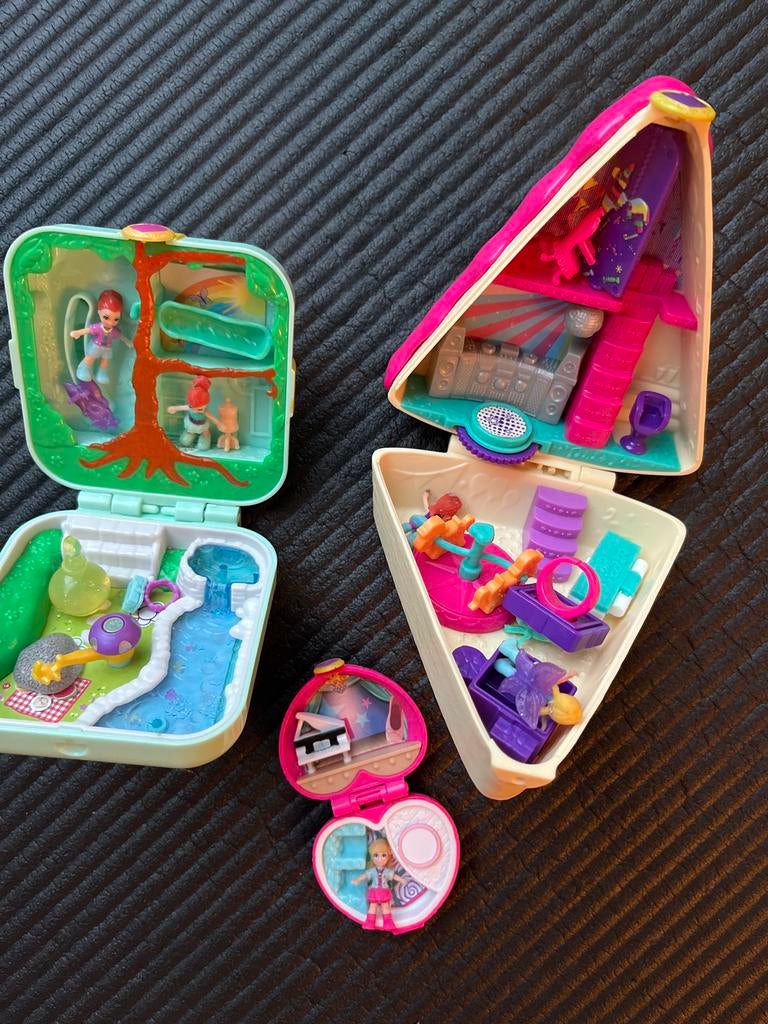 Polly Pocket Speelsets - 3 stuks, Ophalen of Verzenden, Gebruikt, Meisje