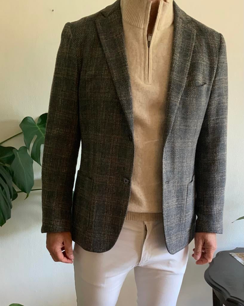 GENTILUOMO ( silverline)designer heren wollen colber maat 52, Kleding | Heren, Kostuums en Colberts, Ophalen of Verzenden, Zo goed als nieuw