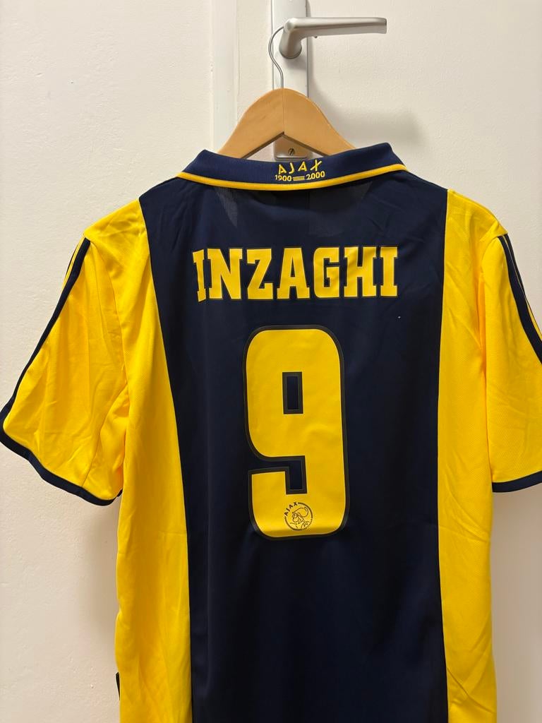 Ajax Inzaghi shirt nummer 9 Adidas abn amro milan maat L, Ophalen of Verzenden, Nieuw, Maat 52/54 (L), Blauw