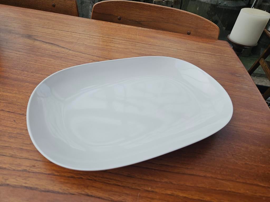 Grote melamine witte schaal voor kamperen, Ophalen of Verzenden