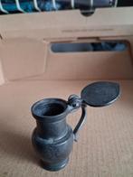 Antieke tinnen miniatuur kan met deksel, Antiek en Kunst, Antiek | Tin, Ophalen