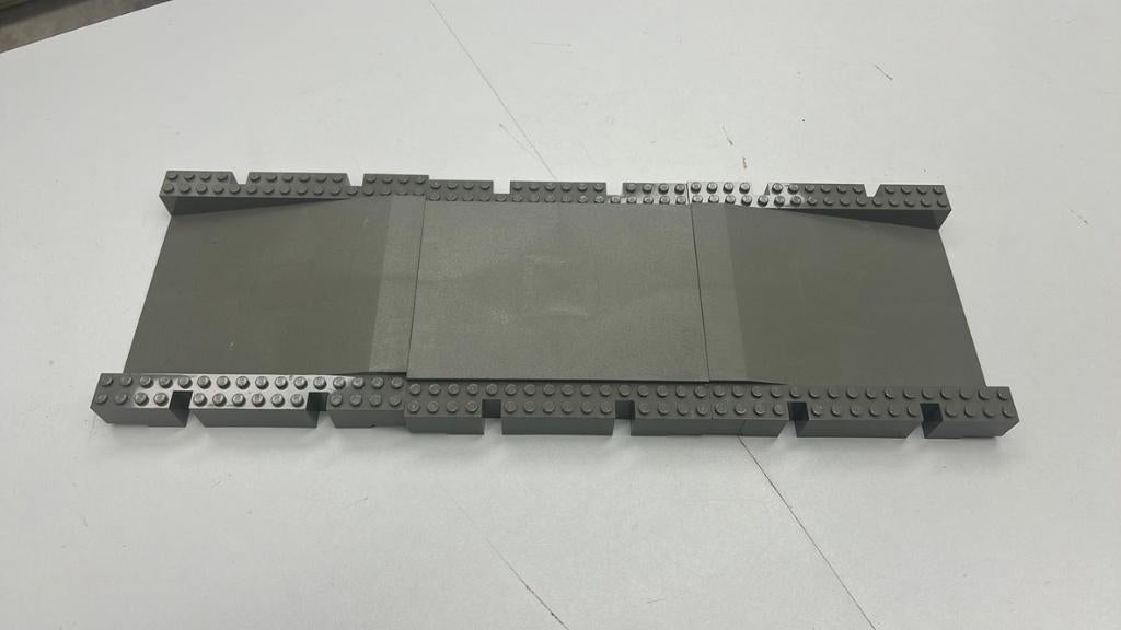 SB2724 Lego perronplaten oud klassiek donker grijs, Ophalen of Verzenden, Gebruikt