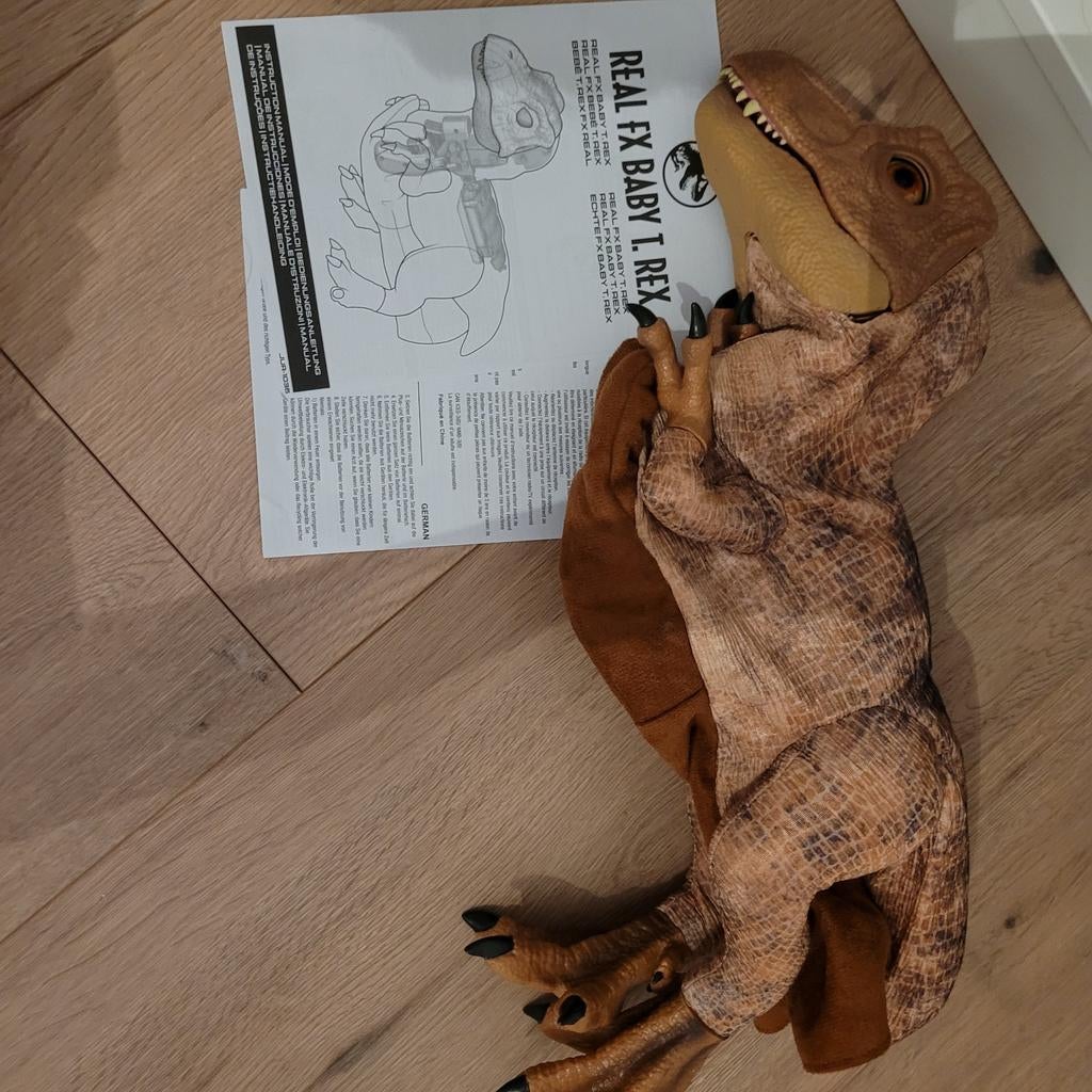 Jurassic park t rex x handschoen, Ophalen of Verzenden, Beeldje of Figuurtje