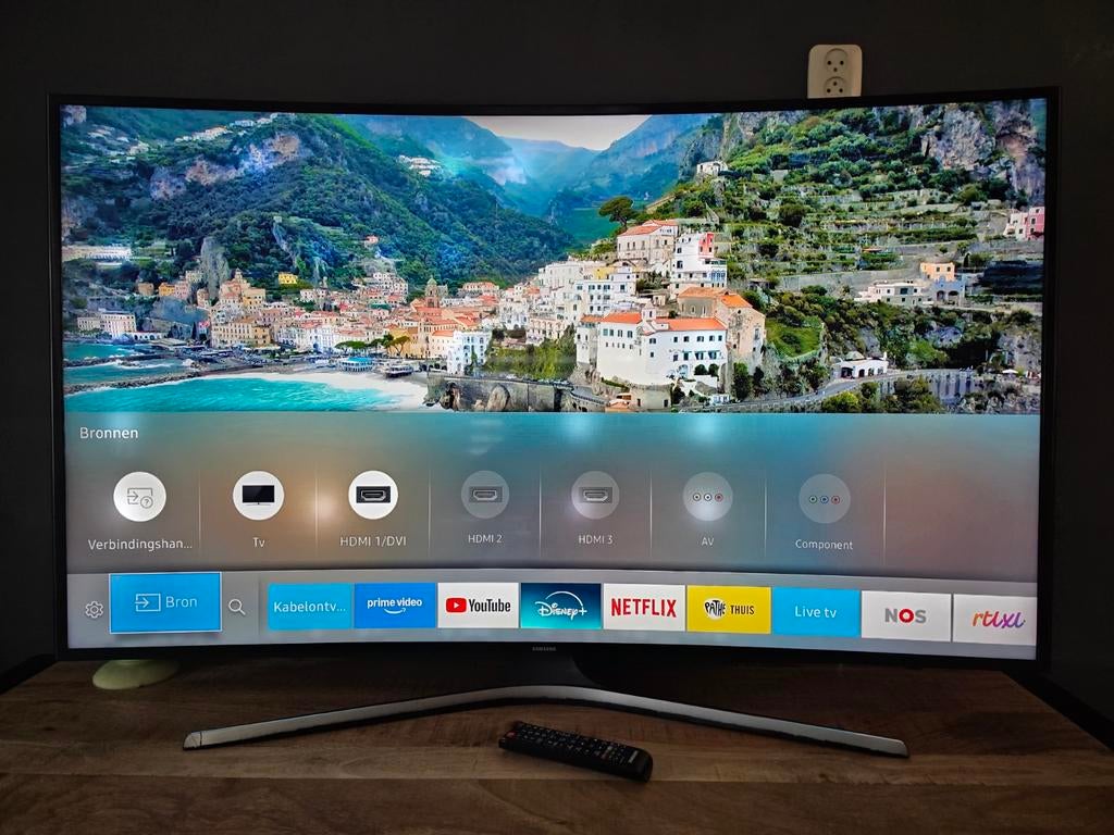 Samsung 55 inch UHD Curved Smart TV UE55KU6179UXZG, Ophalen, Samsung, 100 cm of meer, 4k (UHD)