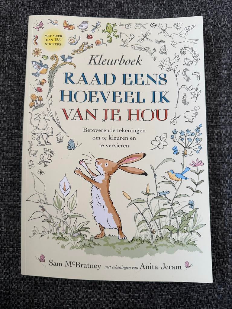 Kleurboek Raad eens hoeveel ik van je hou Hazeltje Haas, Ophalen of Verzenden, Nieuw, Fictie algemeen