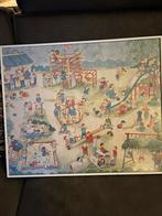 Vrolijke praatplaat van een speelplaats, Ophalen of Verzenden