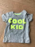 Leuk t shirt met korte mouw mt 80 "cool kid", Kinderen en Baby's, Babykleding | Maat 80, Ophalen of Verzenden, Gebruikt, Jongetje