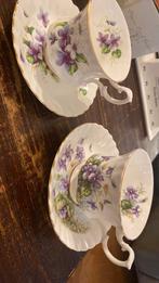 Engelse kop en schotels twee stuks bloem, Ophalen, Zo goed als nieuw, Porselein, Kop en/of schotel