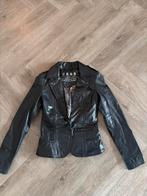 Guess leren jasje maat S, Ophalen of Verzenden, Gedragen, Maat 36 (S), Zwart