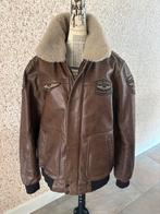 PME Legend Hudson Leren Pilotenjack met Afneembare Kraag, Ophalen of Verzenden, Zo goed als nieuw, Maat 52/54 (L), Bruin