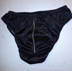 Sexy nieuwe zwarte slip met rits maat XXL, Verzenden, Zwart, Slip