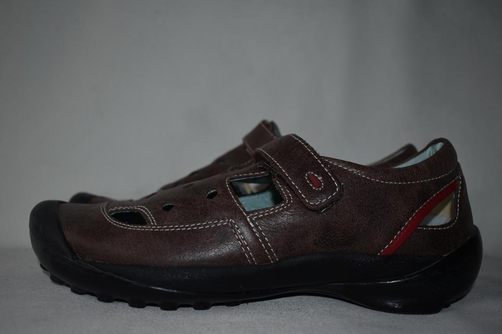 April'26 WOLKY maat 36 instappers bruin leder ZGAN, Wolky, Overige kleuren, Zo goed als nieuw, Sandalen of Muiltjes