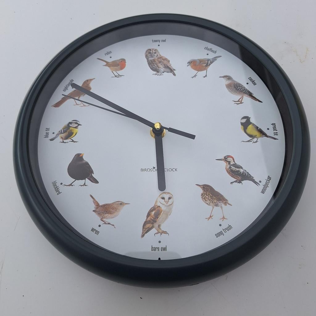 Superleuke klok met vogelgeluiden, Ophalen, Wandklok