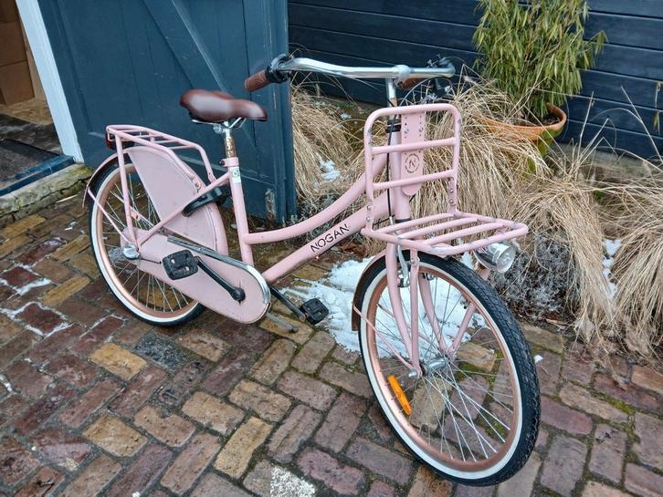 Nogan Roze Transportfiets, Fietsen en Brommers, Fietsen | Dames | Damesfietsen, Gebruikt, Overige merken, (Extra) lage instap