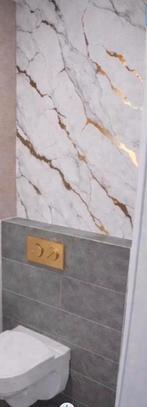 PVC wandpaneel toilet, Ophalen of Verzenden, Zo goed als nieuw, Minder dan 5 m², Marmer