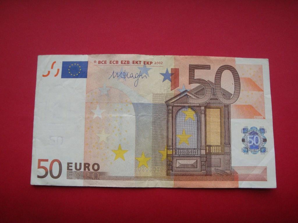Kavel bankbiljet Finland 50 Euro 2002., Verzenden, Finland, 50 euro, Los biljet
