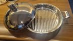 Grillpan Simtronic, Keramische plaat, Ophalen of Verzenden, Zo goed als nieuw, Rvs