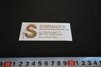 sticker Oudemirdum SYBRANDY's ontspanningspark Rijs, Ophalen, Zo goed als nieuw, Sticker