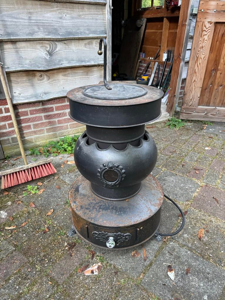 Antieke Petroleum Kachel Controls Maatschappij Nijmegen, Huis en Inrichting, Ophalen, Gebruikt, Gas, Vrijstaand