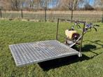 Rups transporter plateau wagen - Met Honda motor., Ophalen, Gebruikt, Honda
