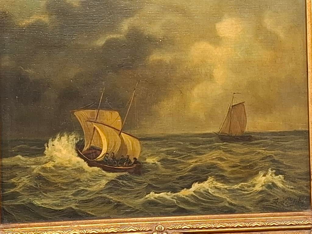 Haagsche school Th.de Bock 1851-1904., Ophalen of Verzenden