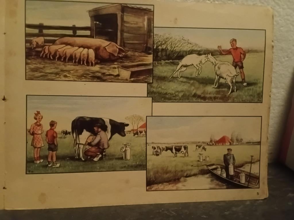 ZON EN LEVEN Tekeningen  Jaad Veenendaal    1942, Antiek en Kunst, Ophalen of Verzenden