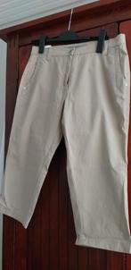 Dameskleding set: 3/4 katoenen broek & travelstof T-shirt, Maat 38/40 (M), Beige, Ophalen of Verzenden, Driekwart