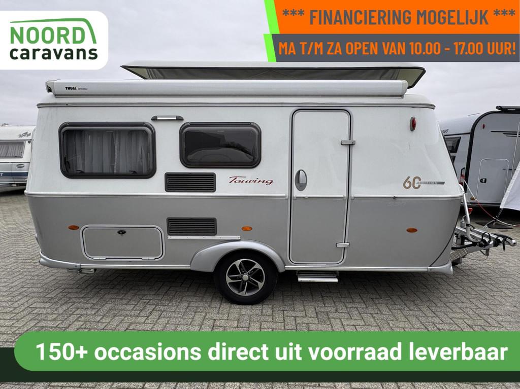 ERIBA TOURING 60 EDITION 530, DWARSBED, DINETTE, CASS.LUIFEL, Tot en met 2, Bedrijf, 750 - 1000 kg, Hordeur