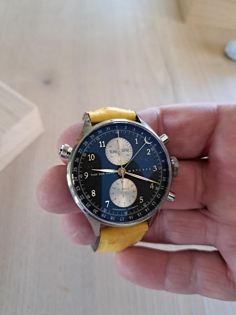 Van der Gang herenhorloge - Original serie 20003LIM, Overige merken, Leer, Staal, Polshorloge