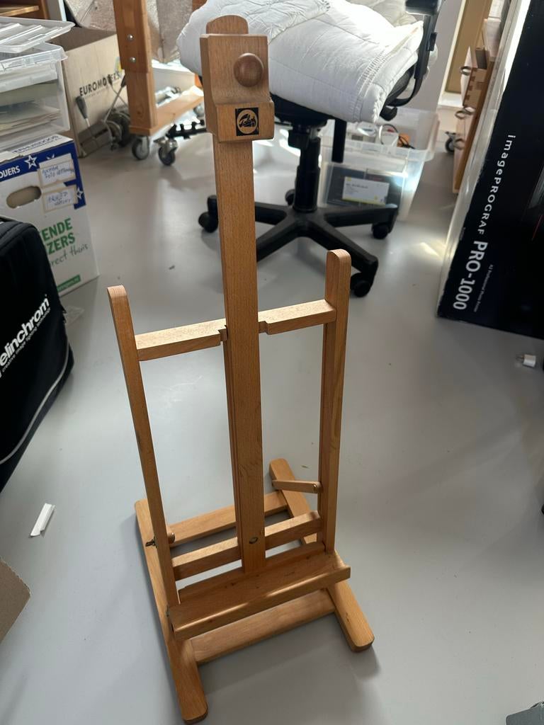 Houten schildersezel - Gebruikt maar in goede staat, Hobby en Vrije tijd, Schilderen, Ophalen, Gebruikt, Ezel