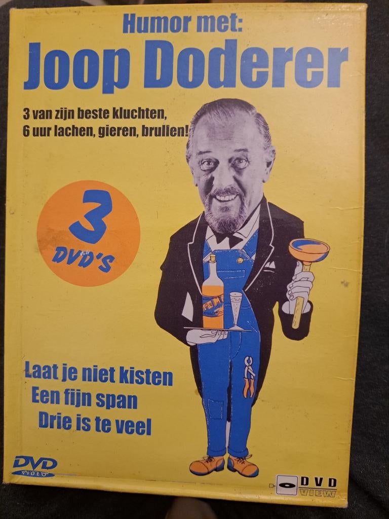 Joop Doderer - 3 DVD's - 6 uur lachen!, Cd's en Dvd's, Ophalen of Verzenden, Gebruikt, Boxset