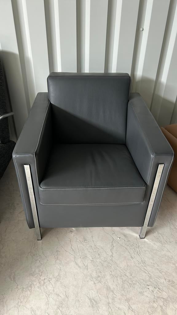 Antaracit kleur een fauteil, Tuin en Terras, Tuinsets en Loungesets, Ophalen of Verzenden, Zo goed als nieuw, Bank