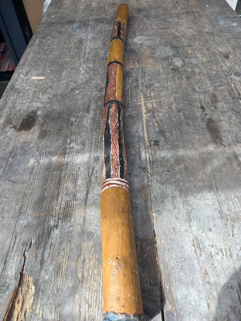 Ecalyptus houten  didgeridoo met beschildering, Ophalen of Verzenden