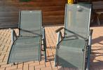 2x Camping/tuinstoelen Hartman alice met voetsteun., Tuin en Terras, Tuinstoelen, Ophalen, Zo goed als nieuw, Aluminium, Verstelbaar