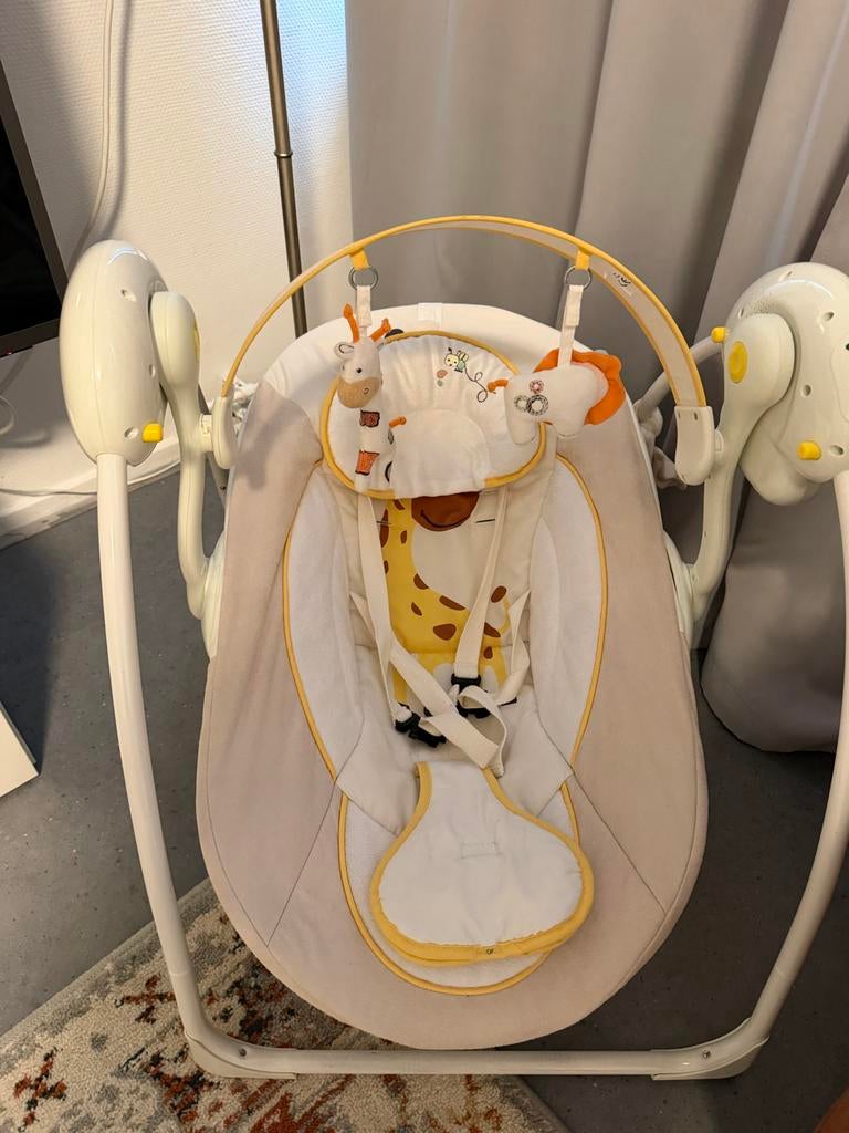 Baby Schommelstoel - Little World, Gebruikt, Schommelstoel, Met gordel(s) of riempje(s), Ophalen