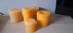 Set van 5 gele stompkaarsen, Ophalen of Verzenden, Overige materialen, Minder dan 25 cm