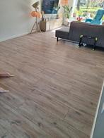 66m2 Laminaat Eikenlook Licht Bruin/Grijs (planken 129x24cm), Ophalen, Gebruikt, Grijs, 50 tot 75 m²