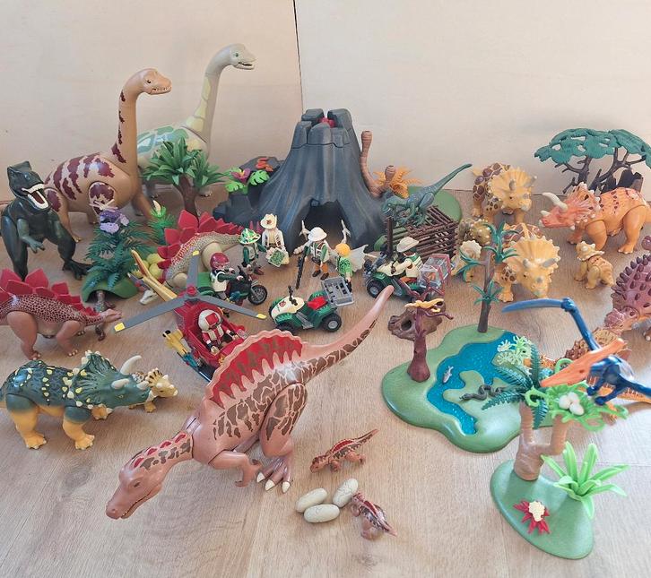 Supergrote set Playmobil dino's, Kinderen en Baby's, Speelgoed | Playmobil, Gebruikt, Complete set, Ophalen of Verzenden